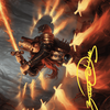 Heartflame Duelist // Heartflame Duelist (AWOE-038) - Wilds of Eldraine Art Series (Borderless) Foil