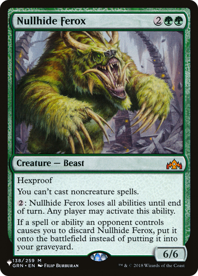 Nullhide Ferox [The List]