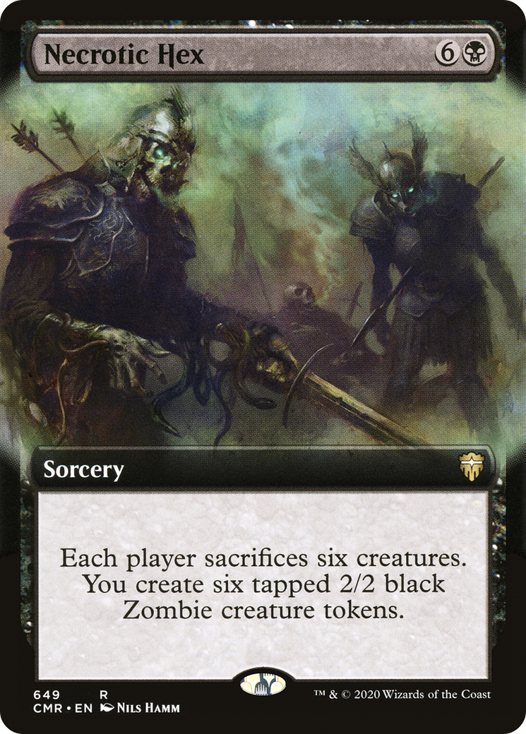 Necrotic Hex (Extended Art) (CMR-649) - Commander Legends: (Extended Art)