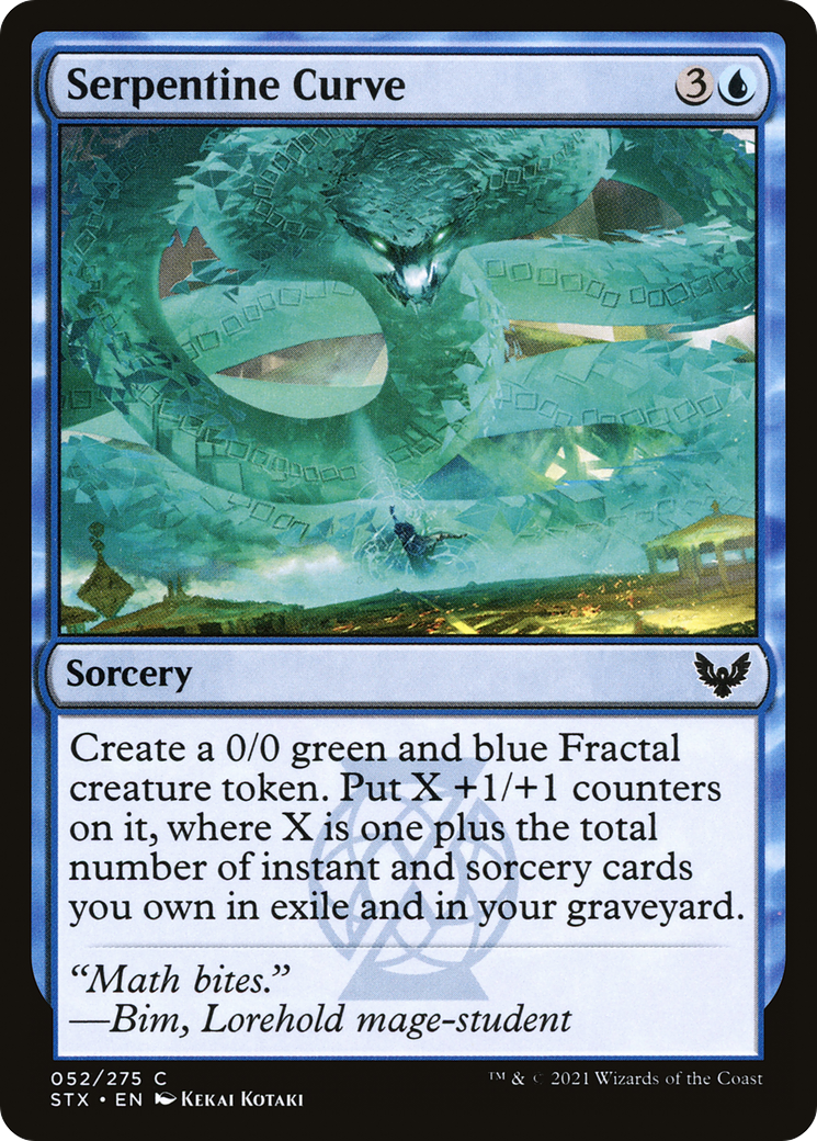 Serpentine Curve (STX-052) - Strixhaven: School of Mages Foil