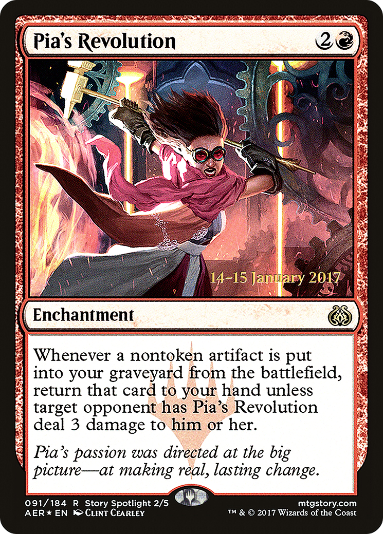 Pia's Revolution (PRE-091) - Aether Revolt Promos Foil