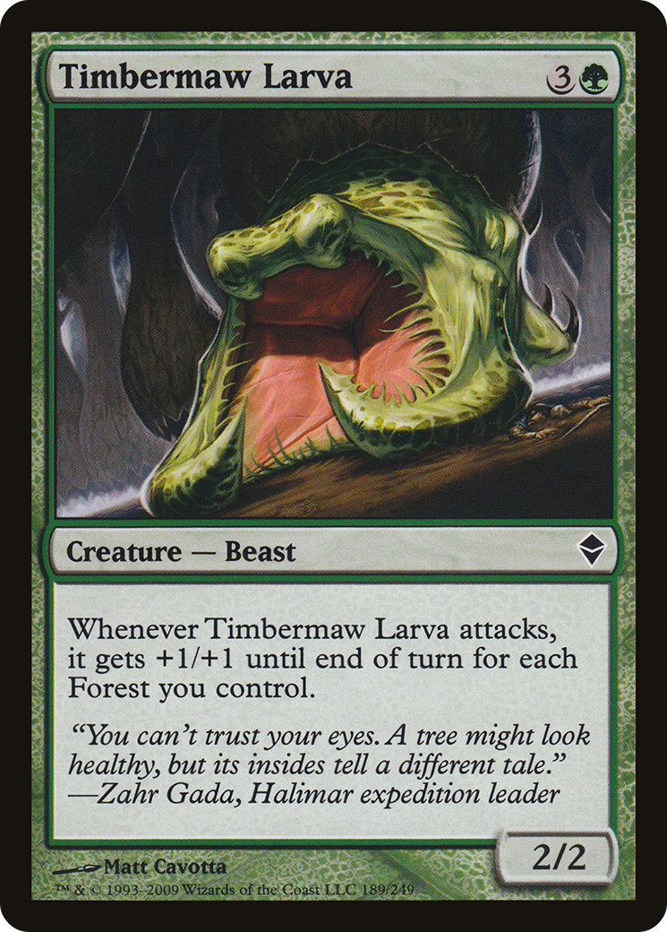 Timbermaw Larva (ZEN-189) - Zendikar