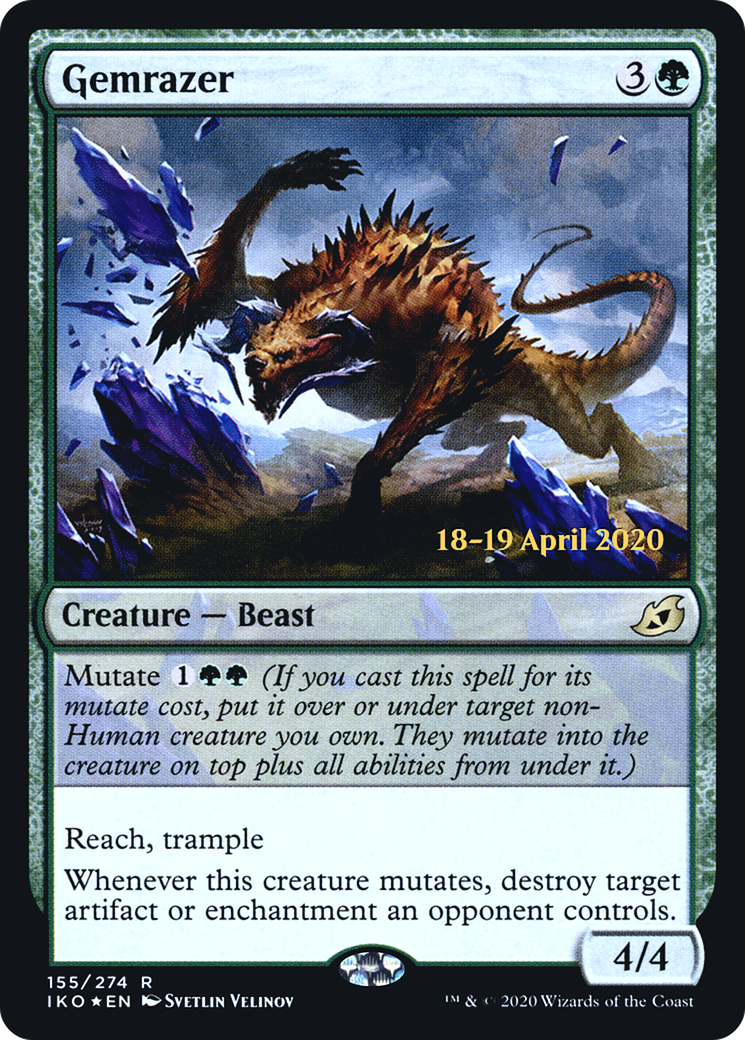Gemrazer (PRE-155) - Ikoria: Lair of Behemoths Promos Foil
