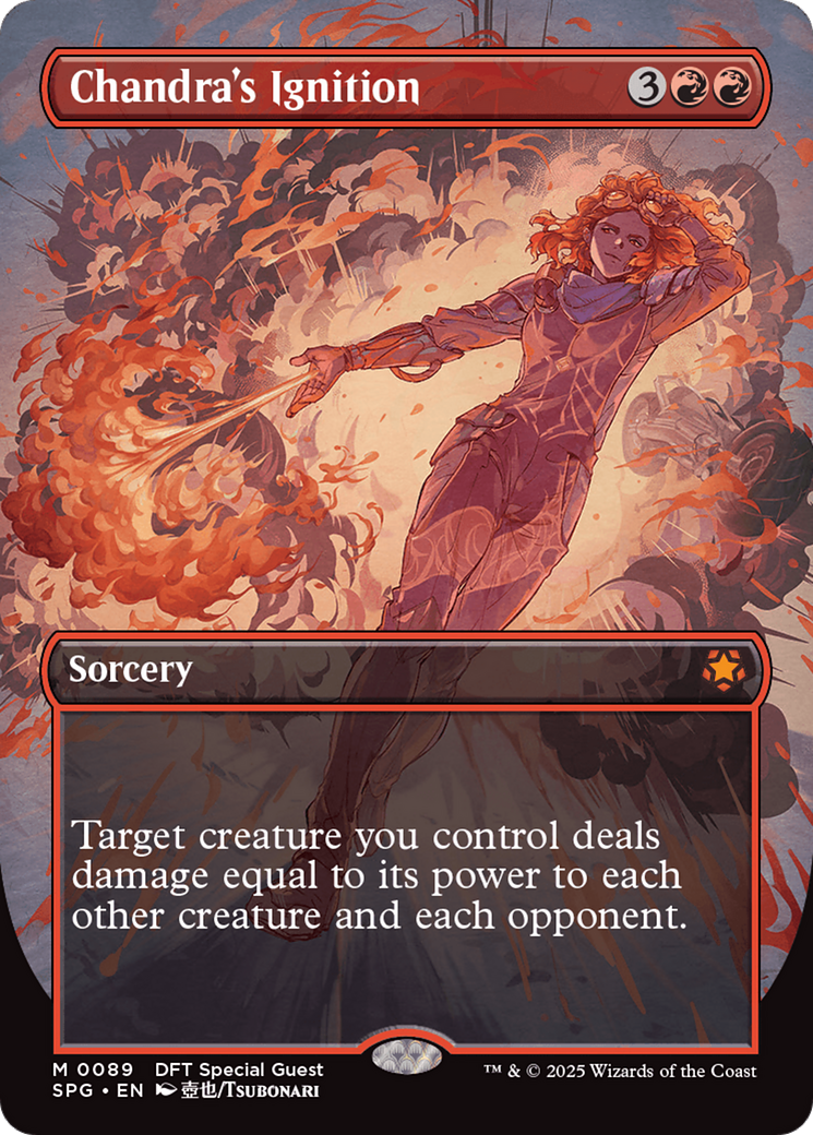 Chandra's Ignition (Borderless) (SPG-089) - Special Guests (Borderless) Foil