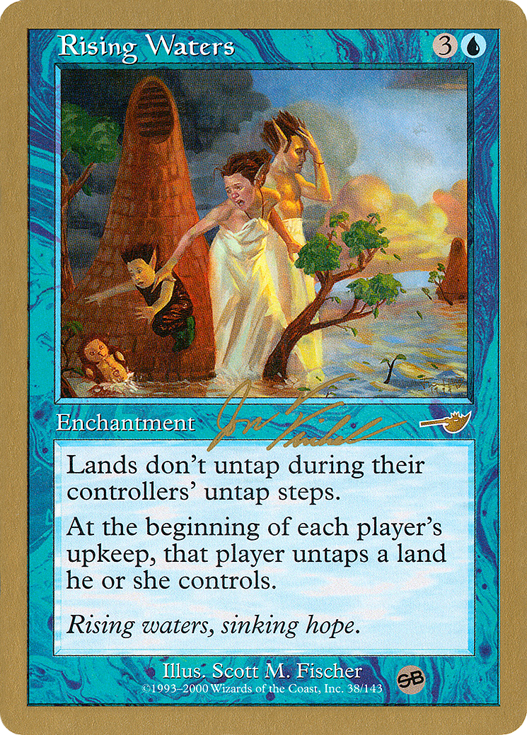 Rising Waters - 2000 Jon Finkel (NMS) (SB) (WCD-) - World Championship Decks 2000