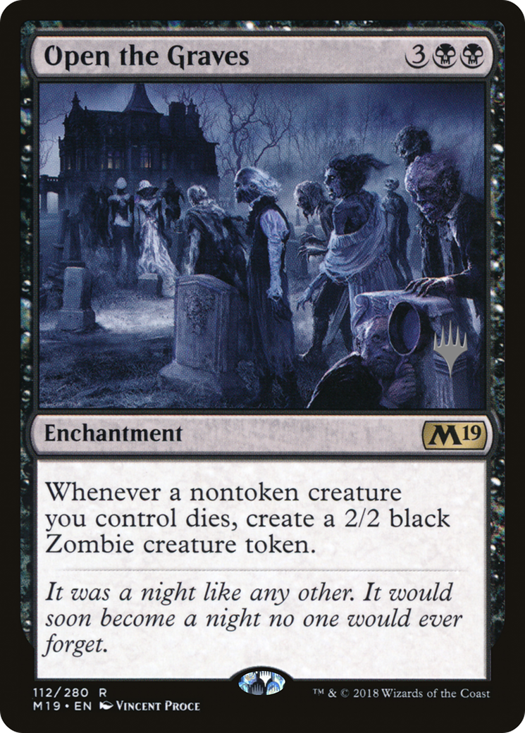 Open the Graves (PPZNR-112) - Core Set 2019 Promos Foil