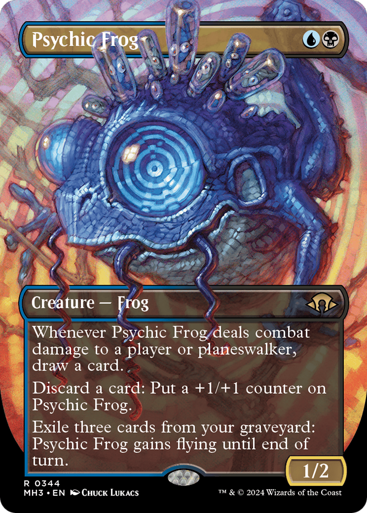Psychic Frog (Borderless) (MH3-344) - Modern Horizons 3 (Borderless)