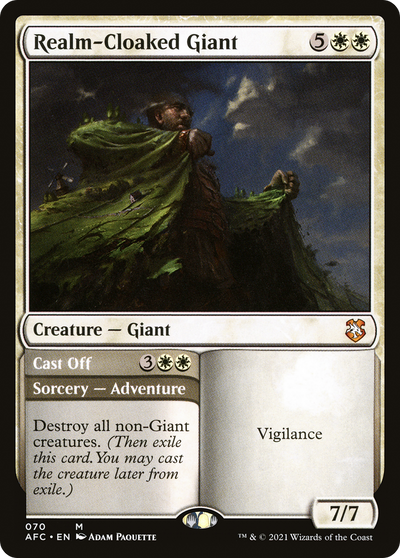 Realm-Cloaked Giant // Cast Off [Dungeons & Dragons: Adventures in the Forgotten Realms Commander]