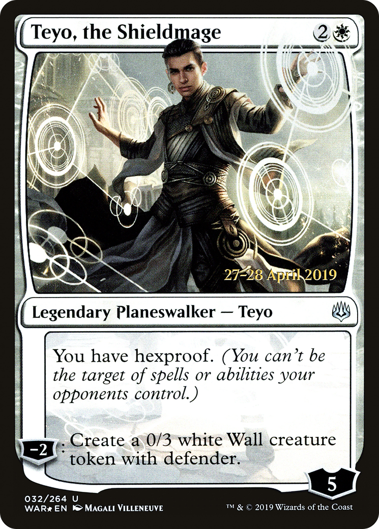 Teyo, the Shieldmage (PRE-032) - War of the Spark Promos Foil