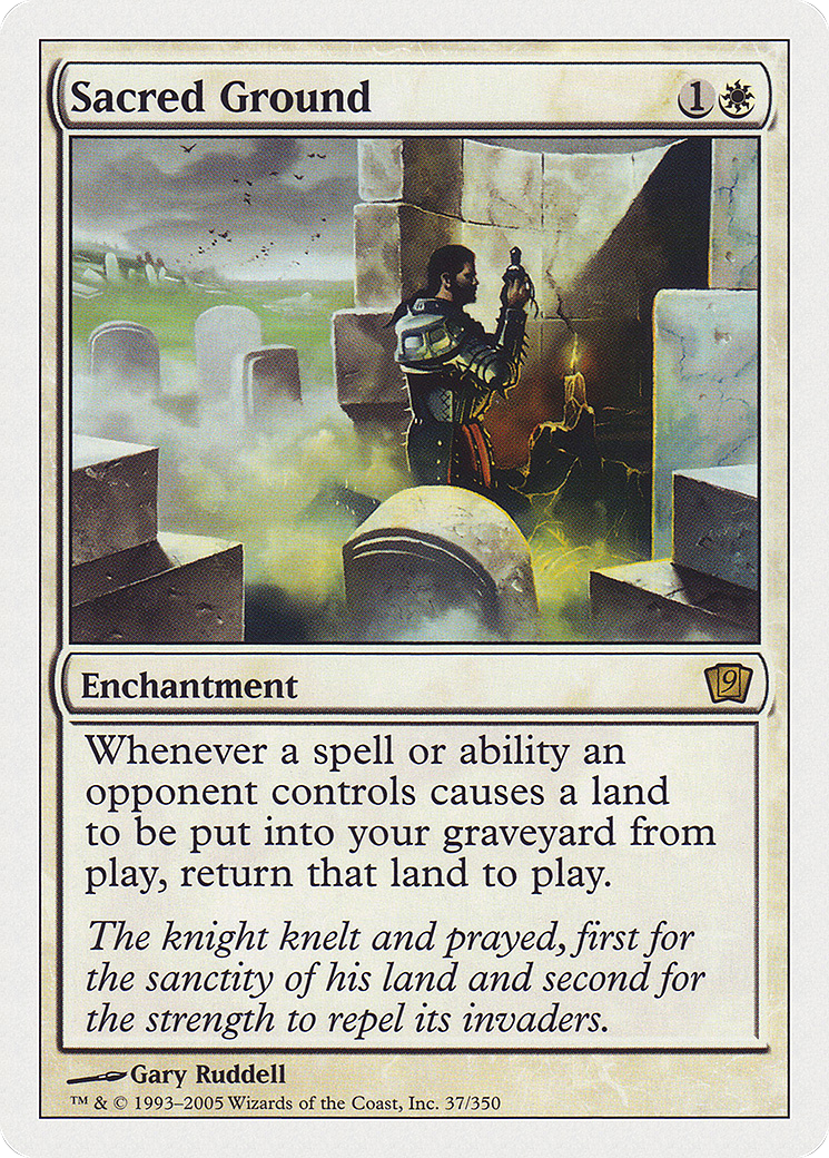 Sacred Ground (9ED-037) - 9th Edition