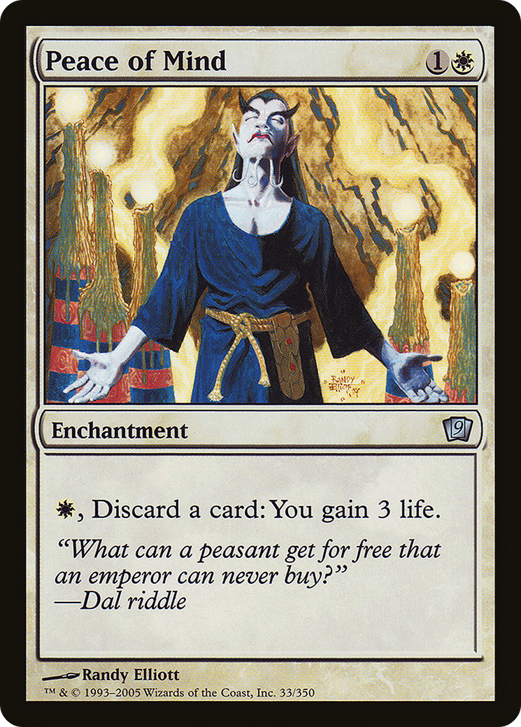 Peace of Mind (9ED-033) - 9th Edition Foil