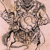 Thrakkus the Butcher // Thrakkus the Butcher (ACLB-077) - Battle for Baldur's Gate Art Series (Borderless)
