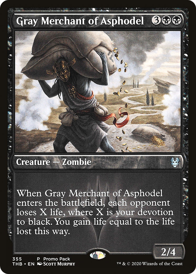 Gray Merchant of Asphodel (PPTHB-355) - Theros Beyond Death