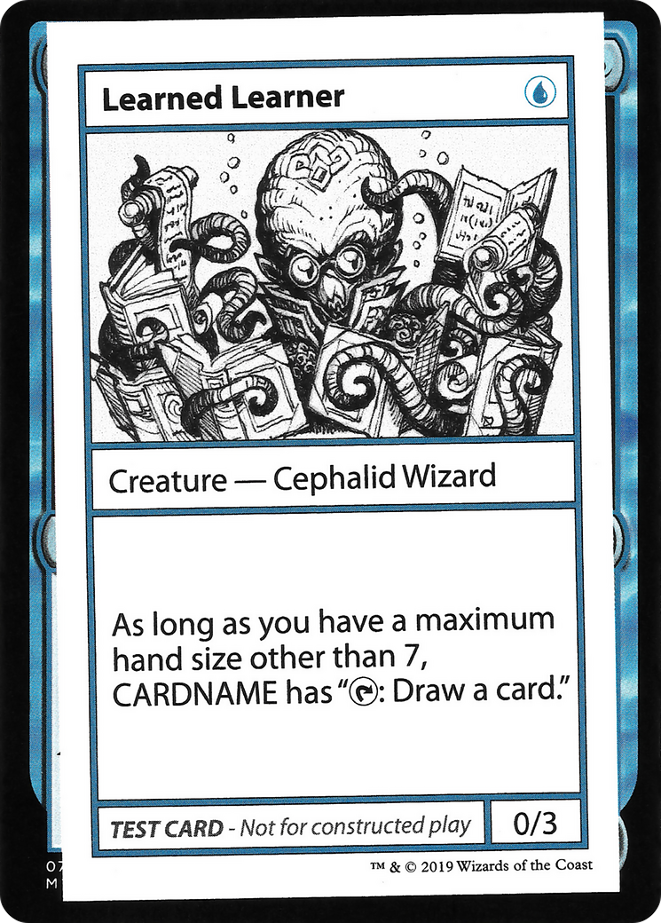 Learned Learner (No PW Symbol) (CMB1-025) - Mystery Booster Playtest Cards 2021