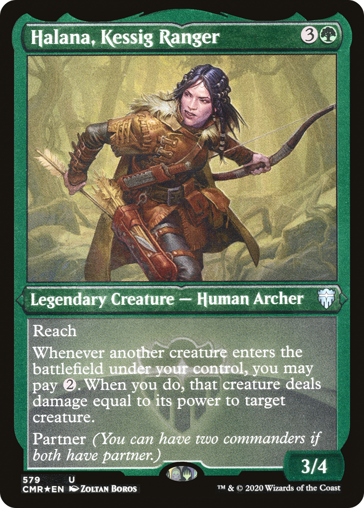 Halana, Kessig Ranger (Foil Etched) (CMR-579) - Commander Legends Foil