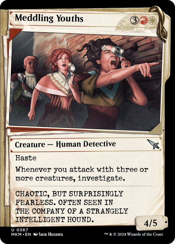 Meddling Youths (Showcase) (MKM-367) - Murders at Karlov Manor: (Showcase) Foil