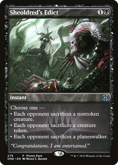 Sheoldred's Edict (PPONE-279) - Phyrexia: All Will Be One