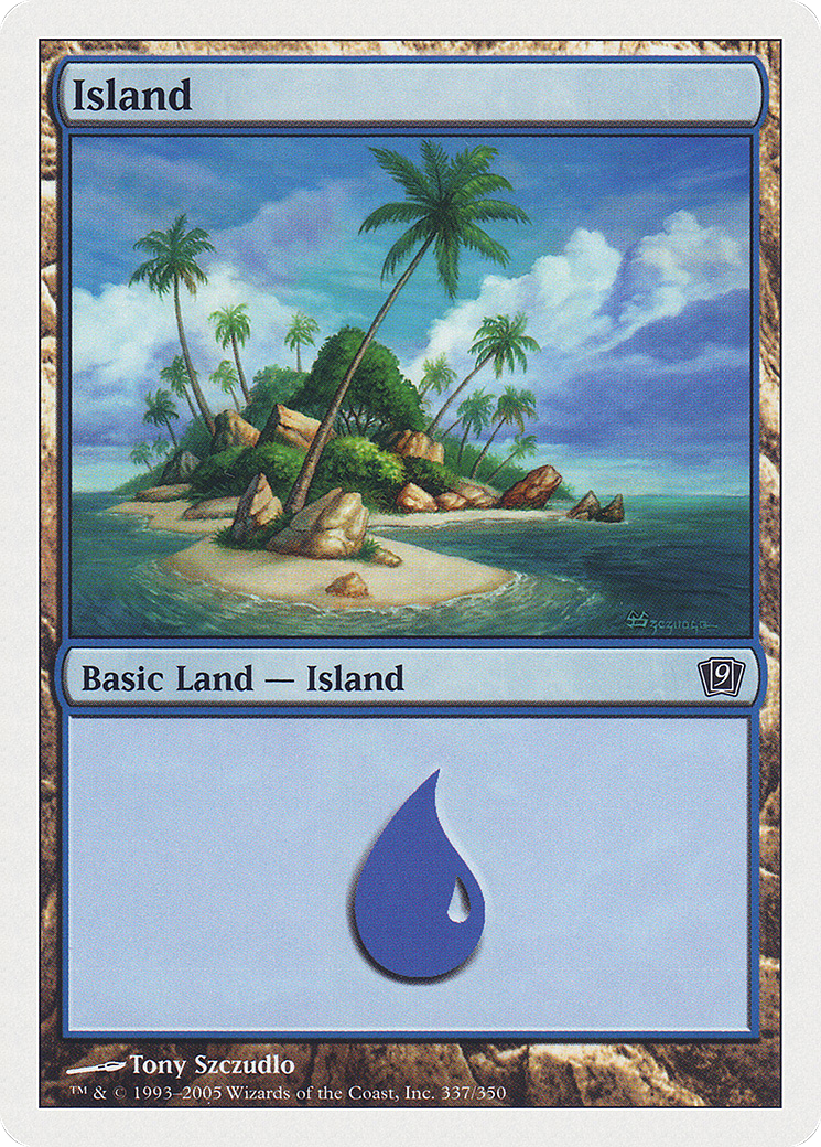 Island (337) (9ED-337) - 9th Edition Foil