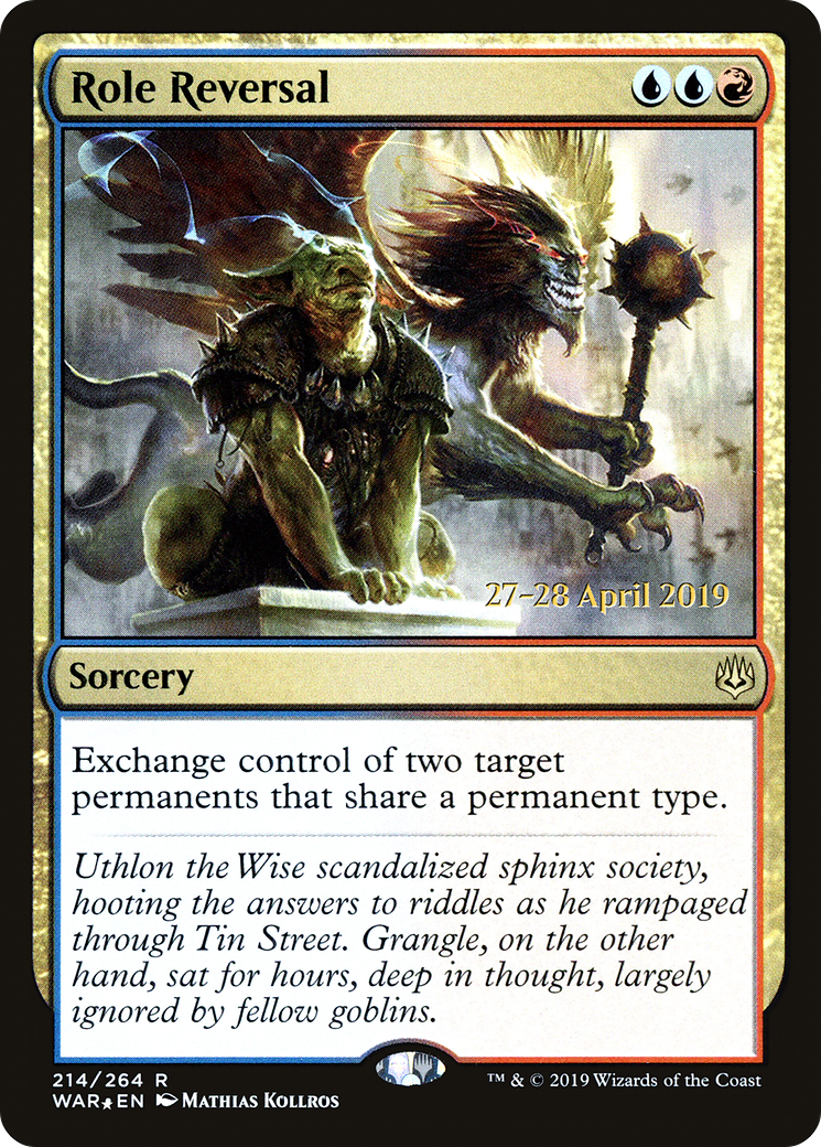 Role Reversal (PRE-214) - War of the Spark Promos Foil