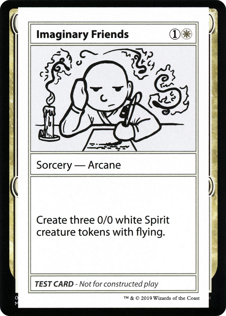 Imaginary Friends (No PW Symbol) (CMB1-007) - Mystery Booster Playtest Cards 2021