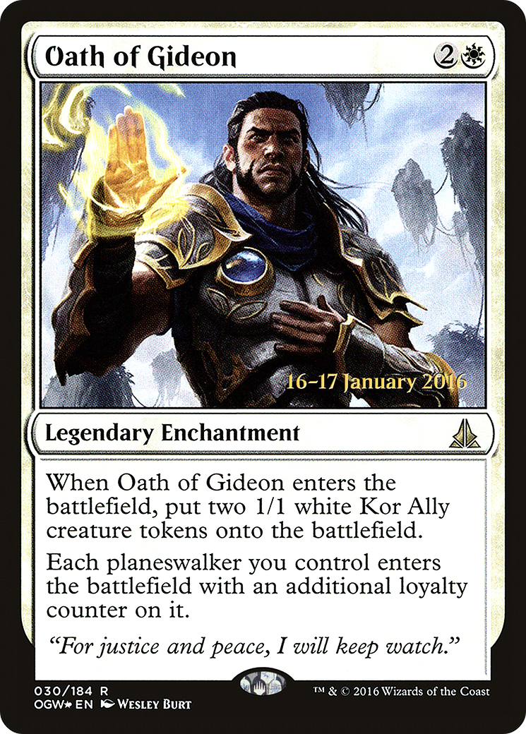 Oath of Gideon (PRE-030) - Oath of the Gatewatch Promos Foil