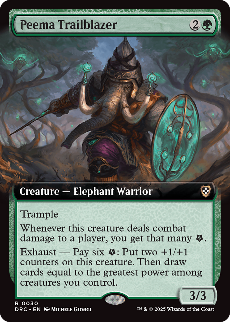 Peema Trailblazer (Extended Art) (DRC-030) - Commander: Aetherdrift: (Extended Art)