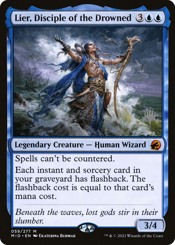 Lier, Disciple of the Drowned (PPMID-059) - Innistrad: Midnight Hunt Promos