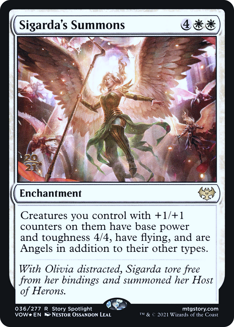 Sigarda's Summons (PRE-036) - Innistrad: Crimson Vow Promos Foil