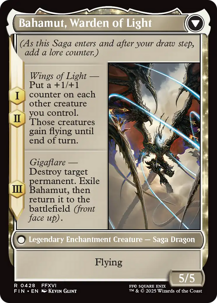 Dion, Bahamut's Dominant (Extended Art) (FIN-428) - FINAL FANTASY: (enchantment, Extended Art)