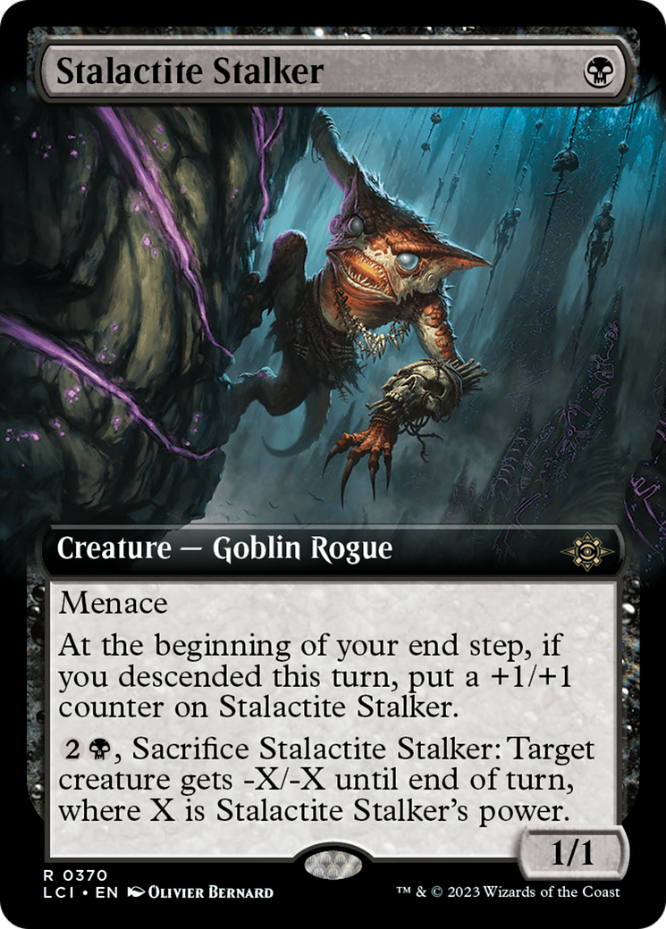 Stalactite Stalker (Extended Art) (LCI-370) - The Lost Caverns of Ixalan: (Extended Art) Foil