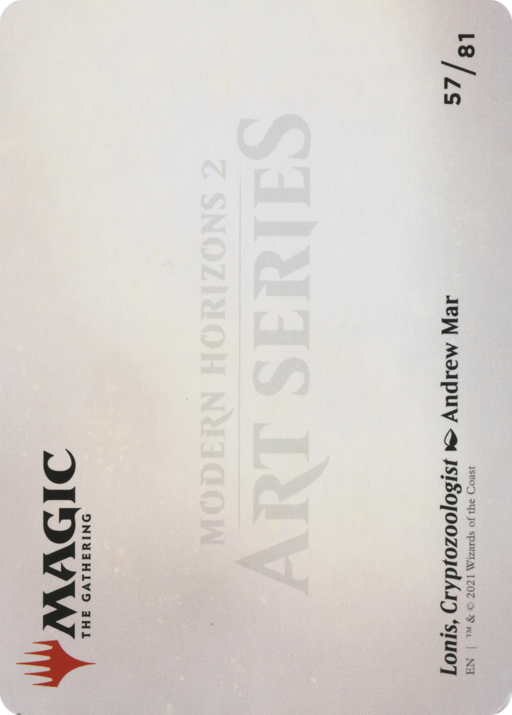 Lonis, Cryptozoologist // Lonis, Cryptozoologist (AMH2-057) - Modern Horizons 2 Art Series (Borderless)
