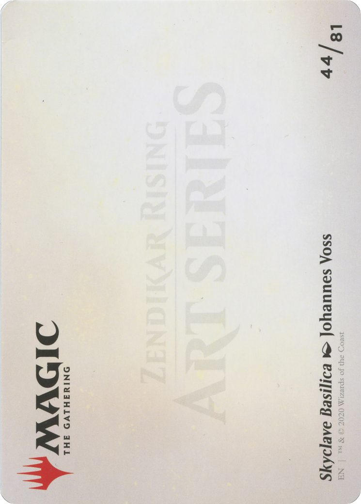 Skyclave Basilica // Skyclave Basilica (AZNR-044) - Zendikar Rising Art Series (Borderless)