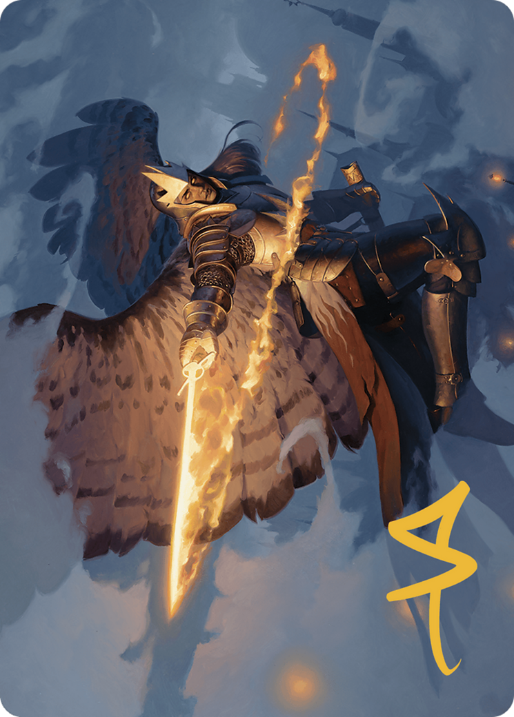 Aurelia's Vindicator // Aurelia's Vindicator (AMKM-001) - Murders at Karlov Manor Art Series (Borderless) Foil