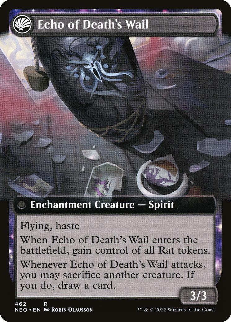 Tribute to Horobi (Extended Art) (NEO-462) - Kamigawa: Neon Dynasty: (Extended Art, fandfc, enchantment)