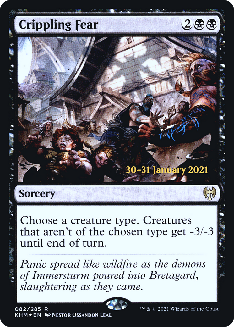 Crippling Fear (PRE-082) - Kaldheim Promos Foil