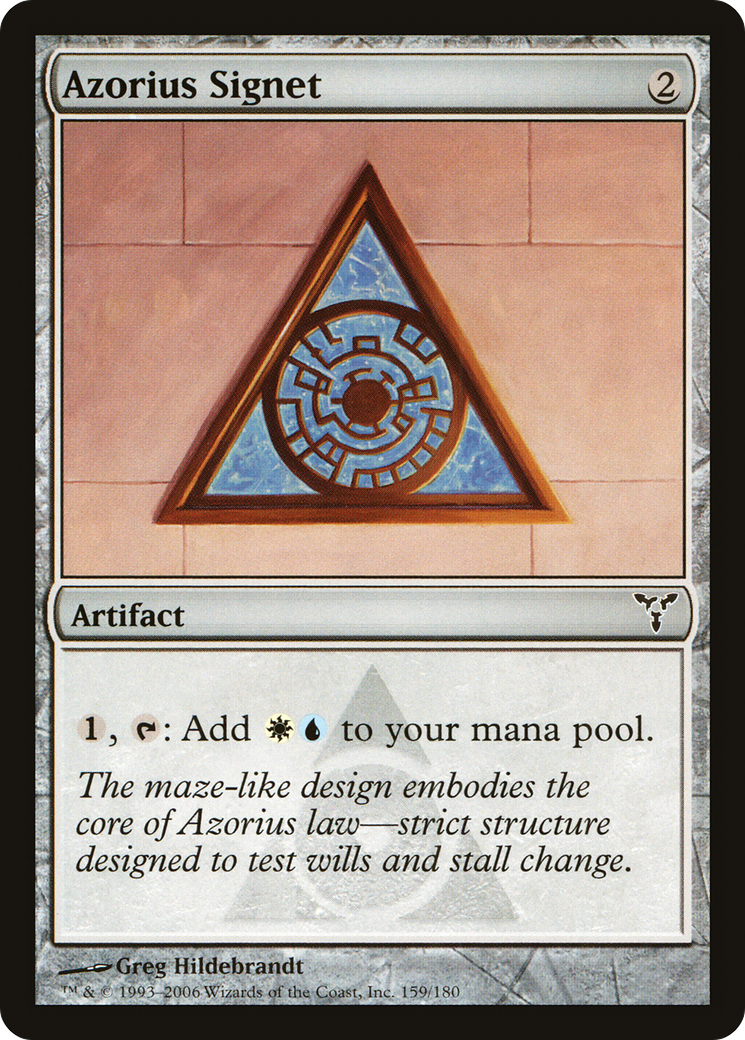 Azorius Signet (DIS-159) - Dissension Foil