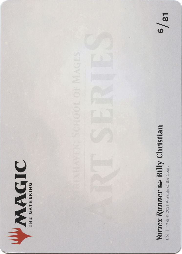 Vortex Runner // Vortex Runner (ASTX-006) - Strixhaven Art Series (Borderless)