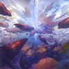 Prismatic Vista // Prismatic Vista (AZNR-035) - Zendikar Rising Art Series (Borderless) Foil