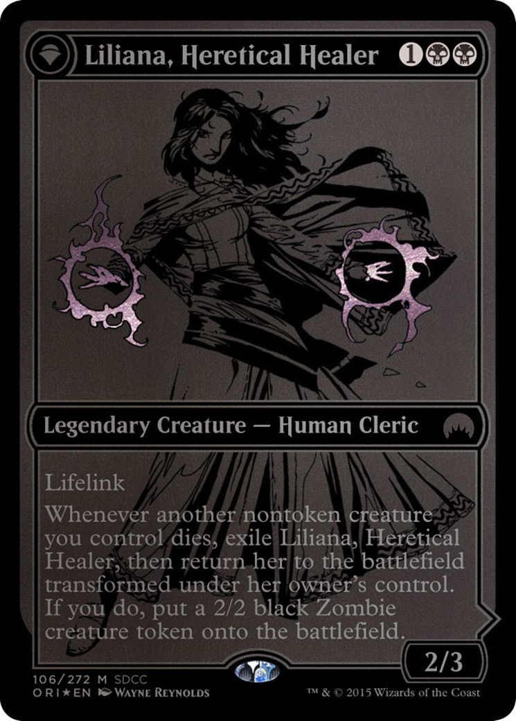 Liliana, Heretical Healer (SDCC 2015 Exclusive) (MEDIA-106) - San Diego Comic-Con 2015: (originpwdfc) Foil
