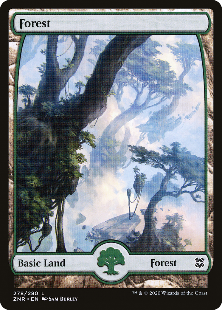 Forest (278) - Full Art (ZNR-278) - Zendikar Rising: (Full Art) Foil