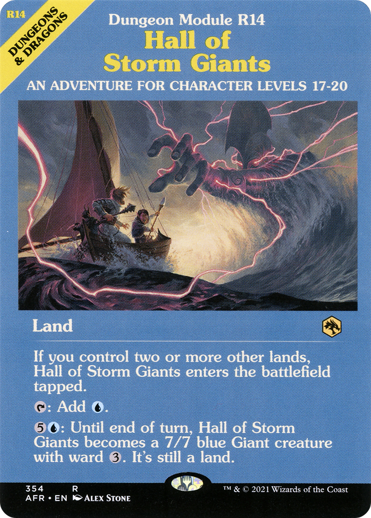 Hall of Storm Giants (Dungeon Module) (AFR-354) - Adventures in the Forgotten Realms: (Showcase) Foil