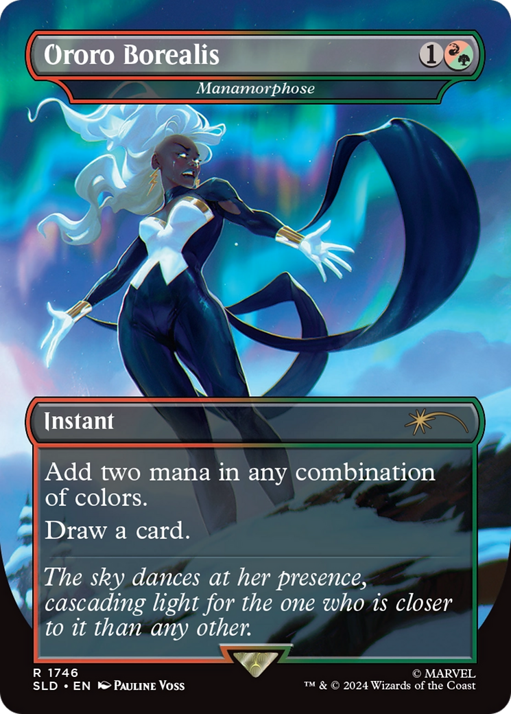 Manamorphose (SLD-1746) - Secret Lair Drop / Ororo Borealis (Borderless) Foil