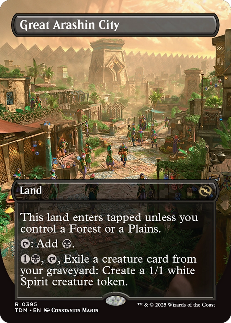 Great Arashin City (Borderless) (TDM-395) - Tarkir: Dragonstorm (Borderless)