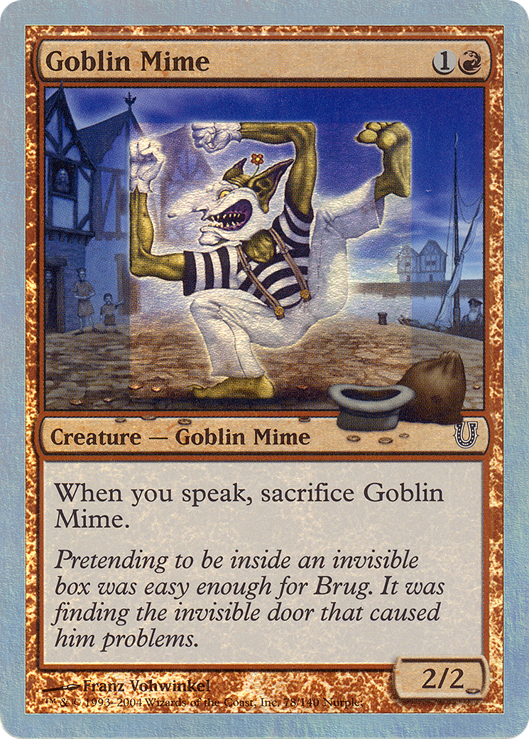 Goblin Mime (Alternate Foil) (UNH-078) - Unhinged Foil