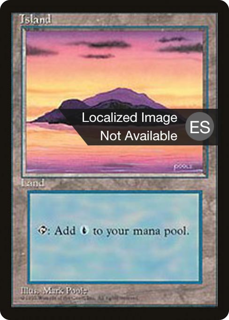 Island (A) (4BB-179) - Fourth Edition Foreign Black Border