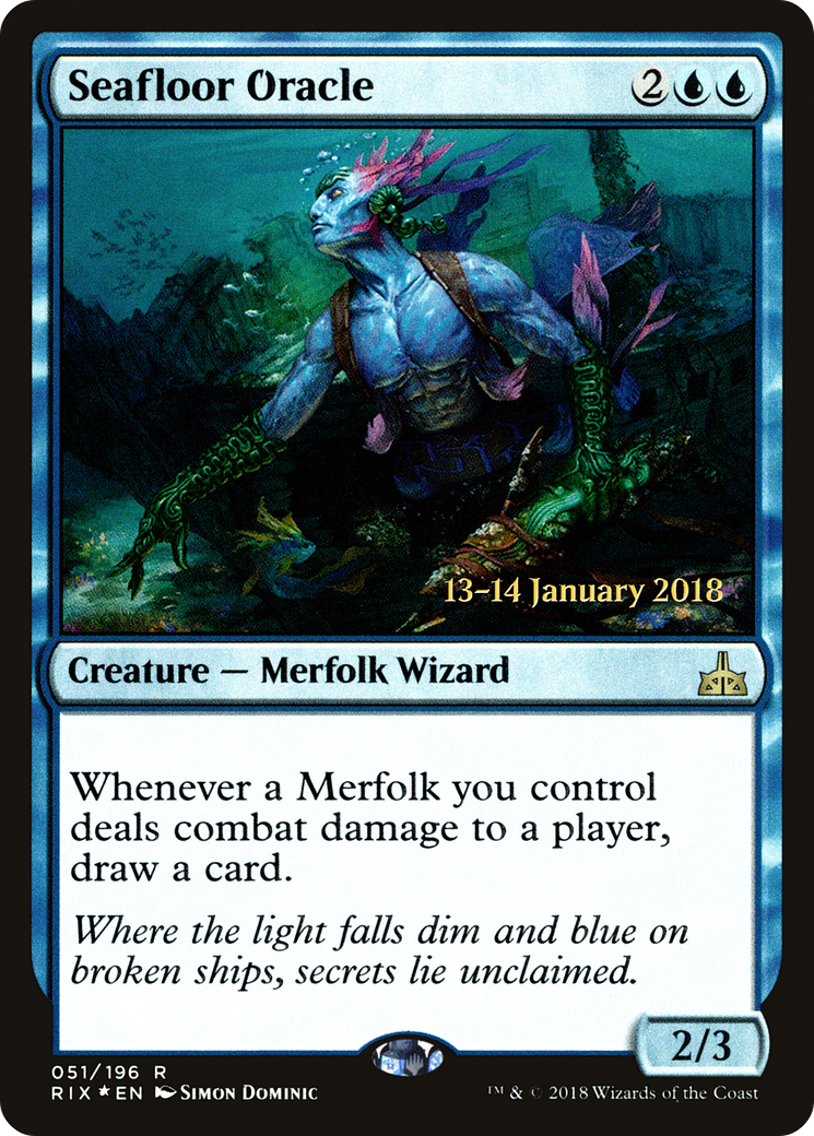 Seafloor Oracle (PRE-051) - Rivals of Ixalan Promos Foil