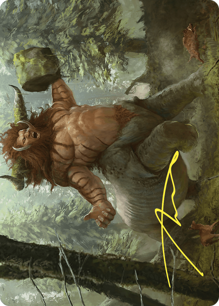 Stonehoof Chieftain // Stonehoof Chieftain (ACMM-026) - Commander Masters Art Series (Borderless) Foil
