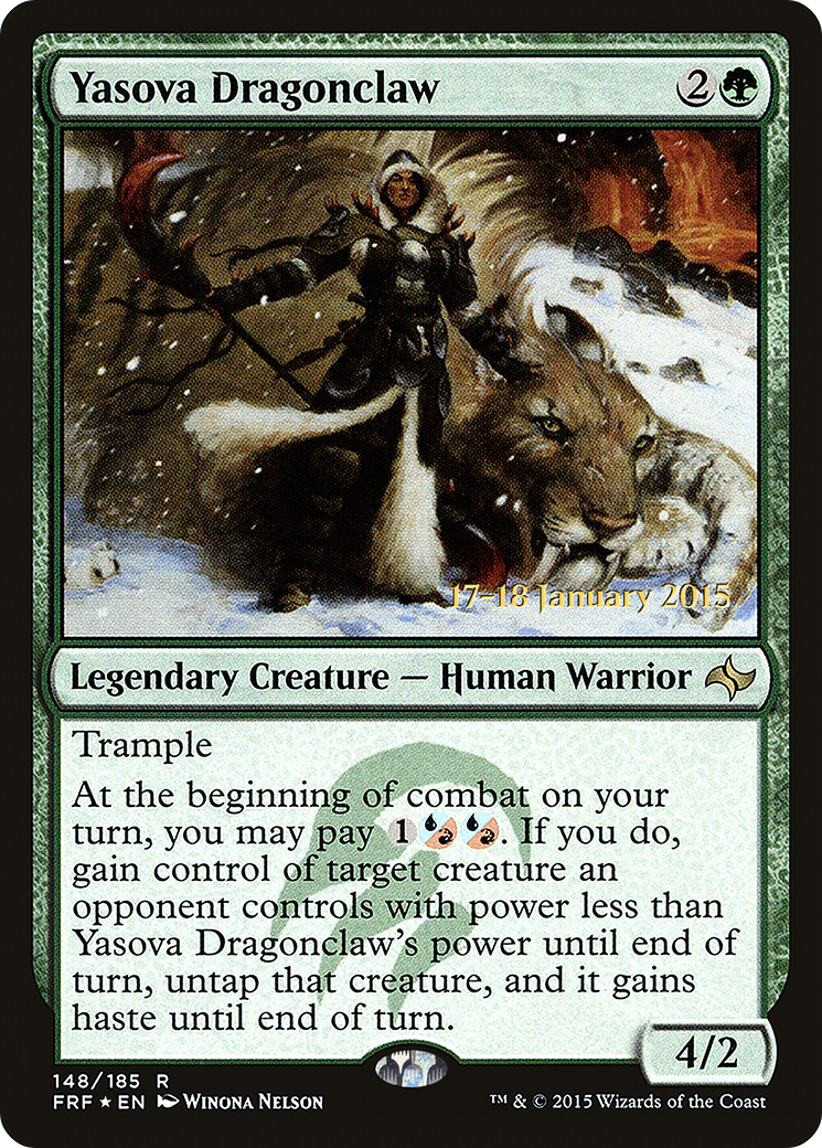 Yasova Dragonclaw (PRE-148) - Fate Reforged Promos Foil