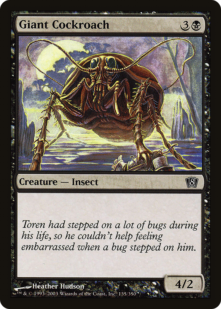 Giant Cockroach (8ED-135) - 8th Edition