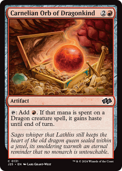 Carnelian Orb of Dragonkind (J25-131) - Foundations Jumpstart